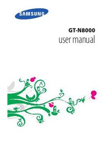 Samsung Galaxy Note 10.1 (3G Wifi) manual. Tablet Instructions.